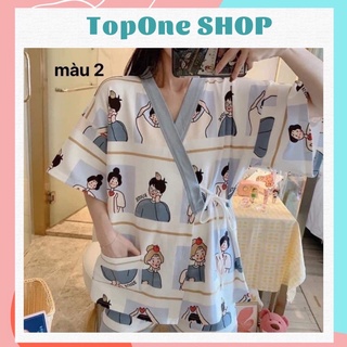 Bộ pijama đùi hoạt hình , bộ ngủ mặc ở nhà siêu xinh