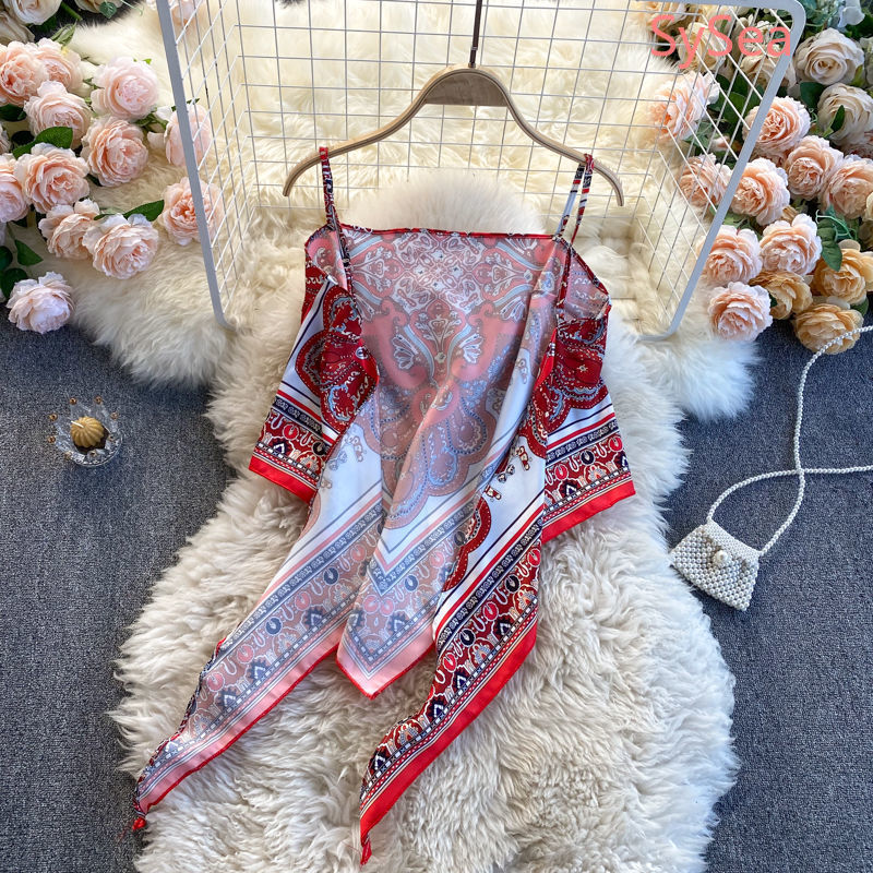 Áo 2 dây dáng ngắn thời trang mùa hè quyến rũ xinh xắn cho nữ