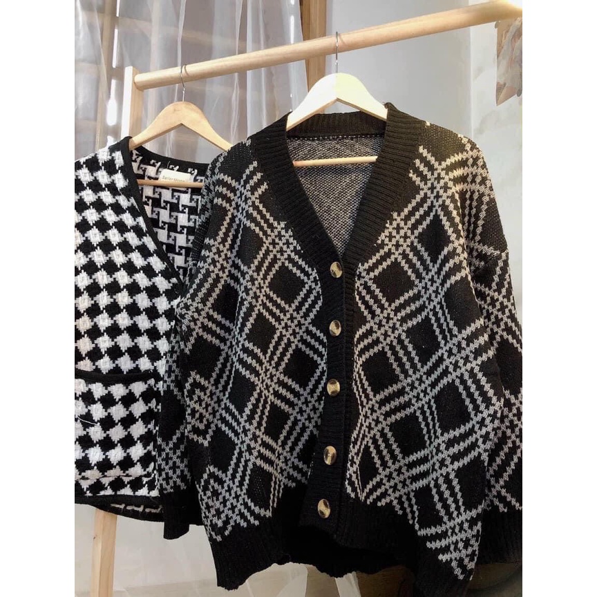 Áo Khoác Cardigan Len Cho Nữ Phong Cách Ulzzang Phù Hợp Đi Đà Lạt, Dạo Biển Hàng QC