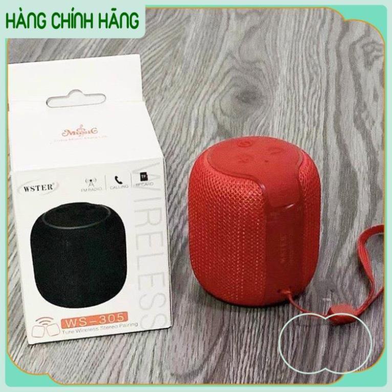 Loa Bluetooth Wster WS 305 mini, loa cầm tay bass mạnh cho laptop pc  Chính Hãng BH 12 Tháng