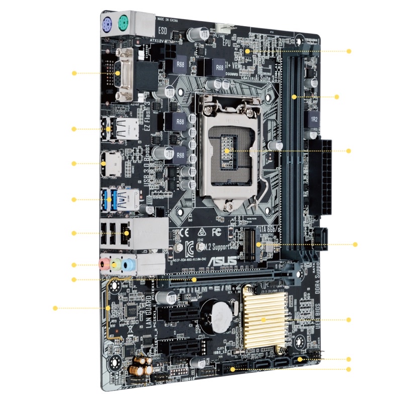 mainboard asus h110m-e/m2