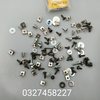 Bộ ốc vít, kẹp bắt nhựa dàn áo xe exciter 135