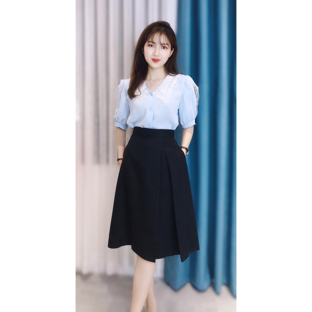 Chân váy chữ a công sở nữ dài tới gối sang trọng CHUU CV5026 | BigBuy360 - bigbuy360.vn