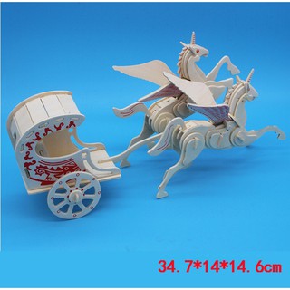 Mô hình lắp ráp gỗ 3D xe ngựa