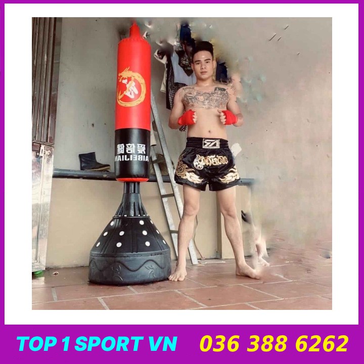 Bao trụ đấm bốc boxing Aibeijiansport® tặng găng mma fighter - Thiết bị tập luyện boxing, mma, trainning chuyên nghiệp