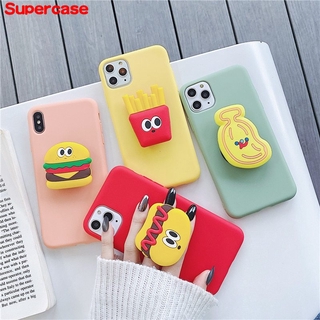 Ốp Điện Thoại Mềm Hình Đồ Ăn Nhanh 3D Cho Xiaomi Mi Poco F2 Pro Redmi 9c 9a Note 9 10x K30 Pro Max 9s