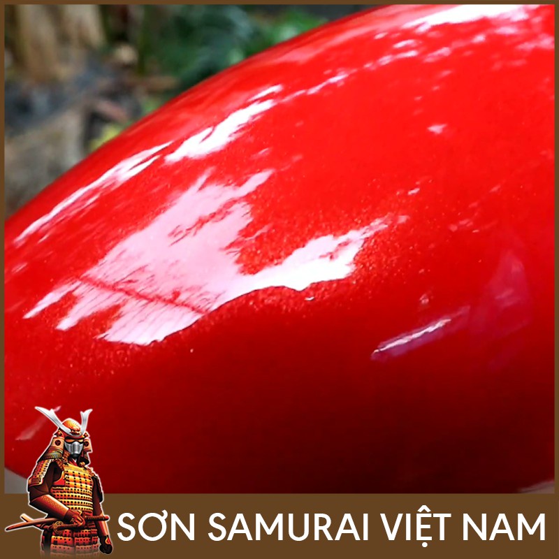 Sơn Samurai màu đỏ YA 1108 chính hãng, sơn xịt phủ dàn áo xe máy chịu nhiệt, chống nứt nẻ, kháng xăng