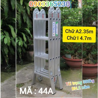 Thang nhôm gấp đa năng 4 đoạn nikita nika47 - 4m7