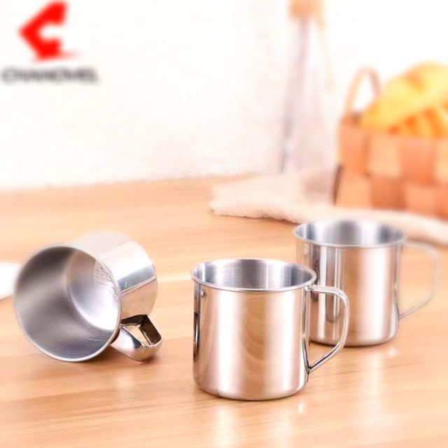 COMBO 3 Ca Inox 7cm có quai uống nước làm đá cao cấp