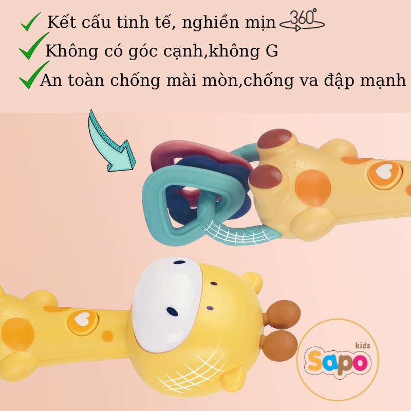 Đồ chơi gặm nướu có phát nhạc dành cho bé sapo kids (tặng kèm pin và tua vít)
