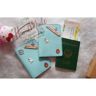 (Chat chốt tên-chọn màu)vỏ hộ chiếu đôi 6 ( passport cover couple )