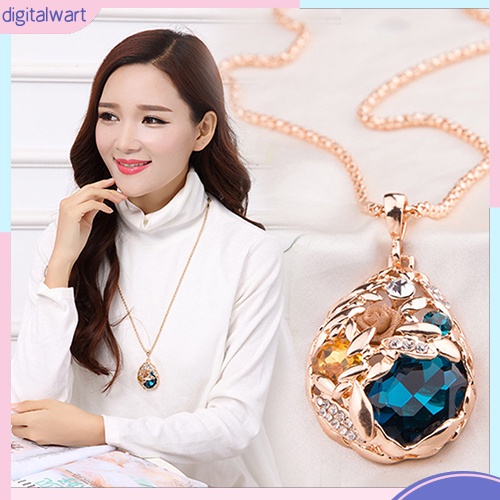 Dây Chuyền Nữ Trang Mặt Giọt Nước Độc Đáo