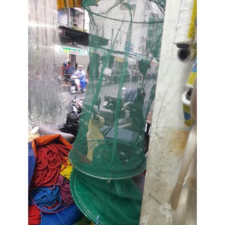 Dớn Cá Chặn Mương bắt tôm, cua, lươn, cá hiệu quả loại 5 vành sắt thép cứng dài 1.6m