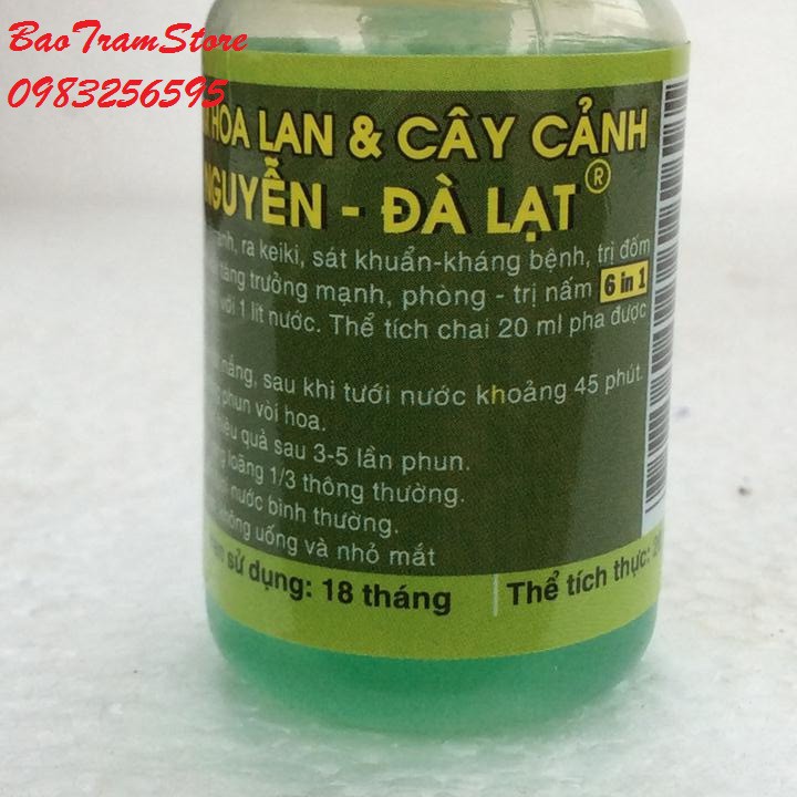 {HOT} Chế phẩm sinh học kích mầm Hùng Nguyễn cho hoa lan cây cảnh lọ 20ml