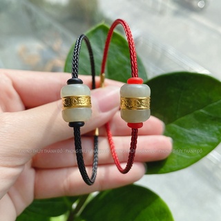 Vòng Tay Lu Thống Bạch Ngọc - Vật Phẩm Cầu May Mắn, Tài Lộc, Thông Thuận - Phong Thủy Thành Đô