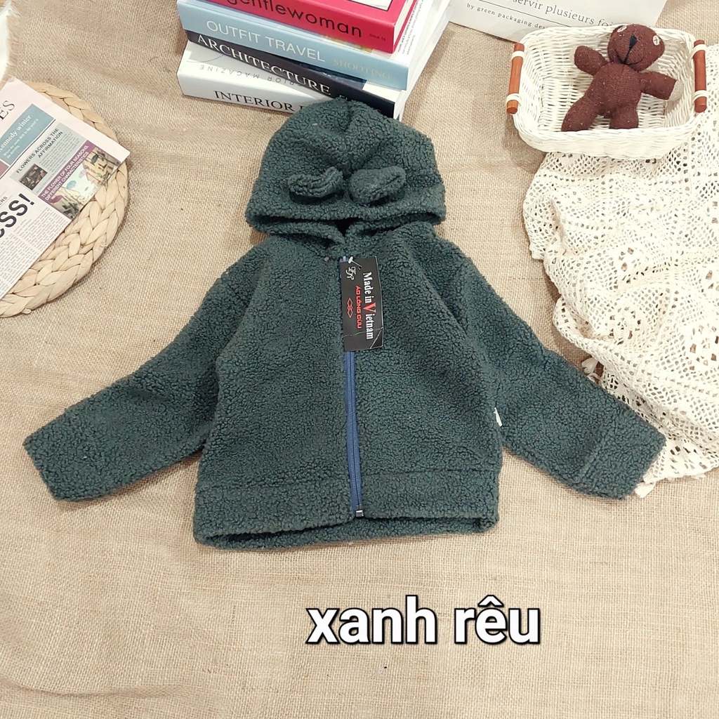 Áo Khoác Cho Bé Vải Lông Chất Siêu Mềm Siêu Ấm AM770 TTR133 TTR155