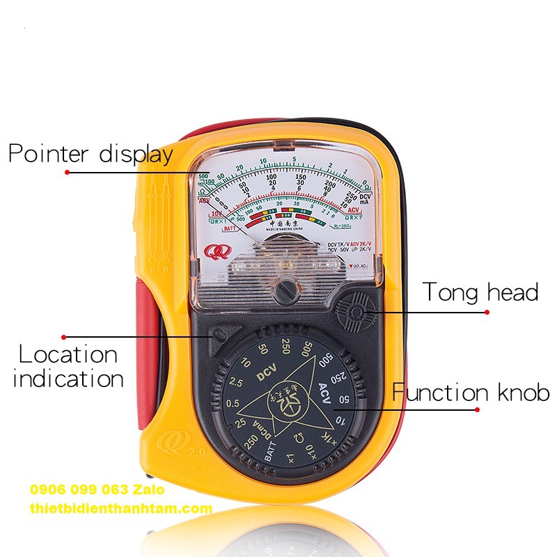 [ QQ2.0 ] Đồng Hồ Đo Điện Vạn Năng, Đo Điện Áp, Đo Dòng Điện