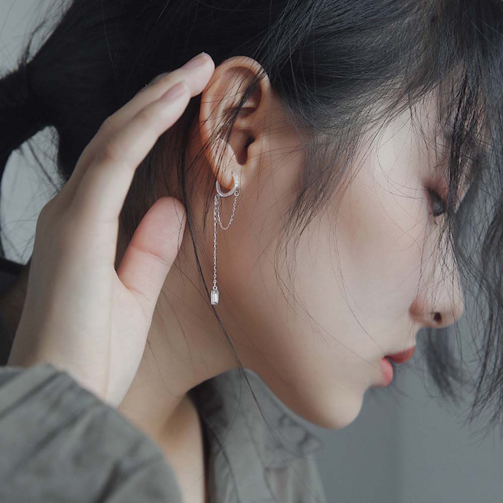 Khuyên tai nữ trang dáng dài tạo hình độc đáo cá tính