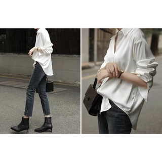 MS272 Áo sơ mi nữ lụa satin bóng