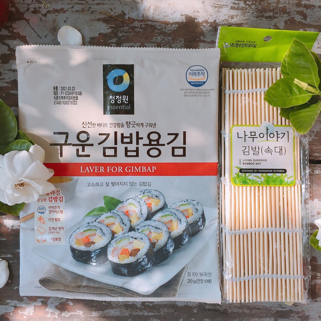 MÀNH TRE LÀM CƠM CUỘN KIMBAP HÀN QUỐC