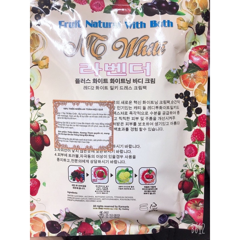 Tắm Fruit Natural With Bath - BX2773
