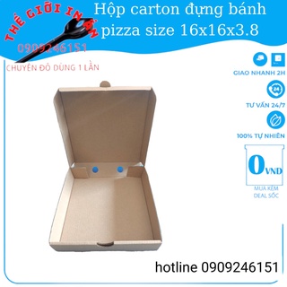 Hộp carton đựng bánh PIZZA combo 10 -20 hộp carton- thegioiinan2021
