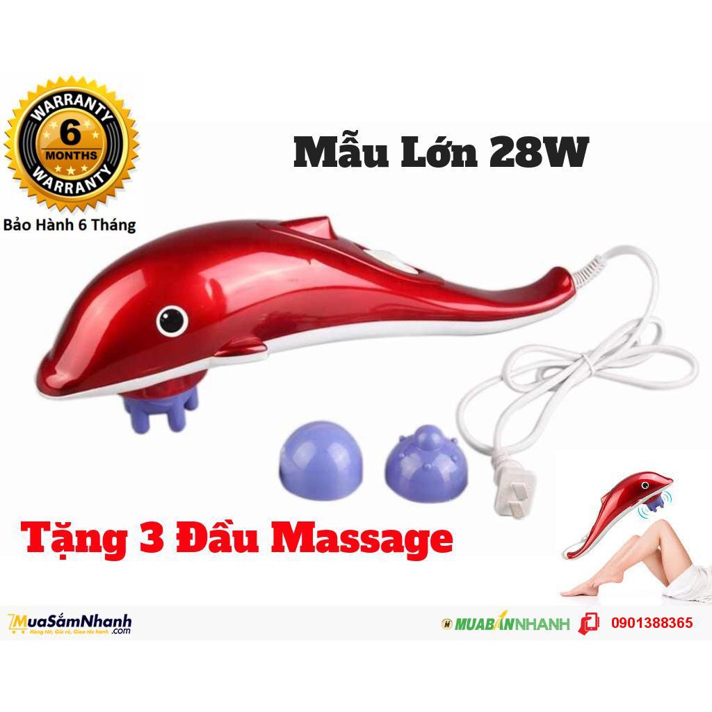 [ HÀNG CHÍNH HÃNG ] Máy Massage Đấm Bóp toàn cơ thể đa năng Dolphin, Máy mát xa cá heo đa năng