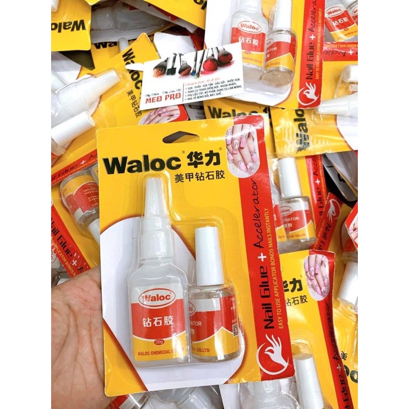 Keo waloc dán móng - dán đá đính móng tay chân ( chính hãng )