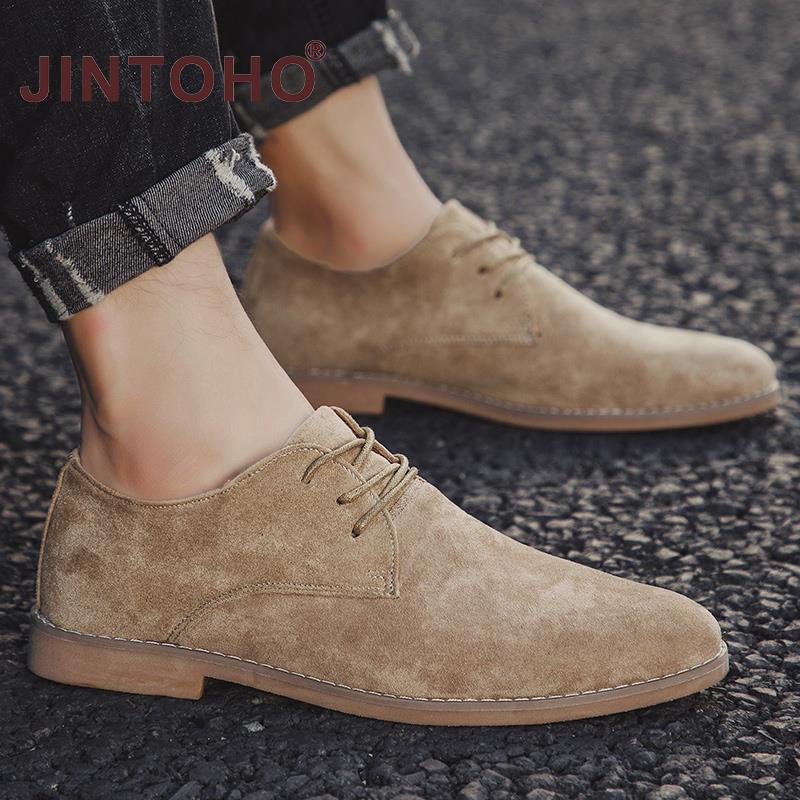 Giày oxford Da Lộn Kiểu Dáng Đơn Giản Thời Trang Theo Phong Cách Anh Dành Cho Nam
