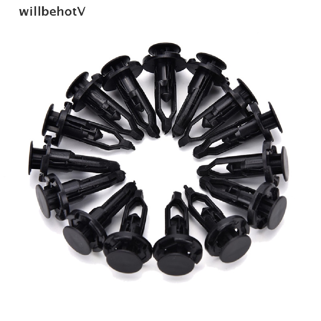 FENDER Set 100 Đinh Tán Nhựa Màu Đen 9mm Chuyên Dụng Cho Cửa Xe Hơi Toyota