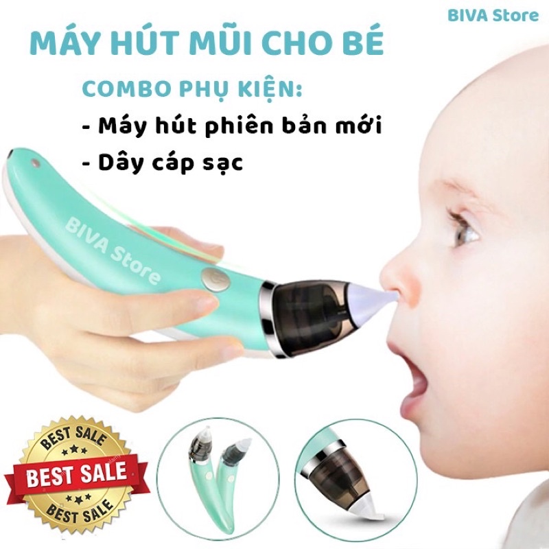 Máy hút mũi cho bé, máy hút mũi điện tử LITTLE BEES (Có video thực tế )