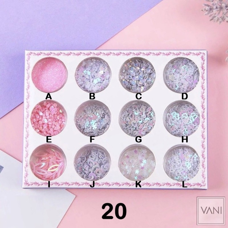 Nhũ mắt Glitter kim tuyến Kira Kira trang điểm Make up Phong cách Ullzang - Hoặc trang trí móng tay Nail