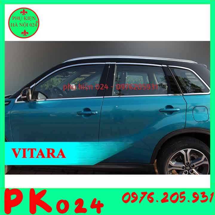 [Vitara 2016-2020] Bộ Nẹp Viền Cong Kính Inox Cho Vitara 2016 2017 2018 2019 2020