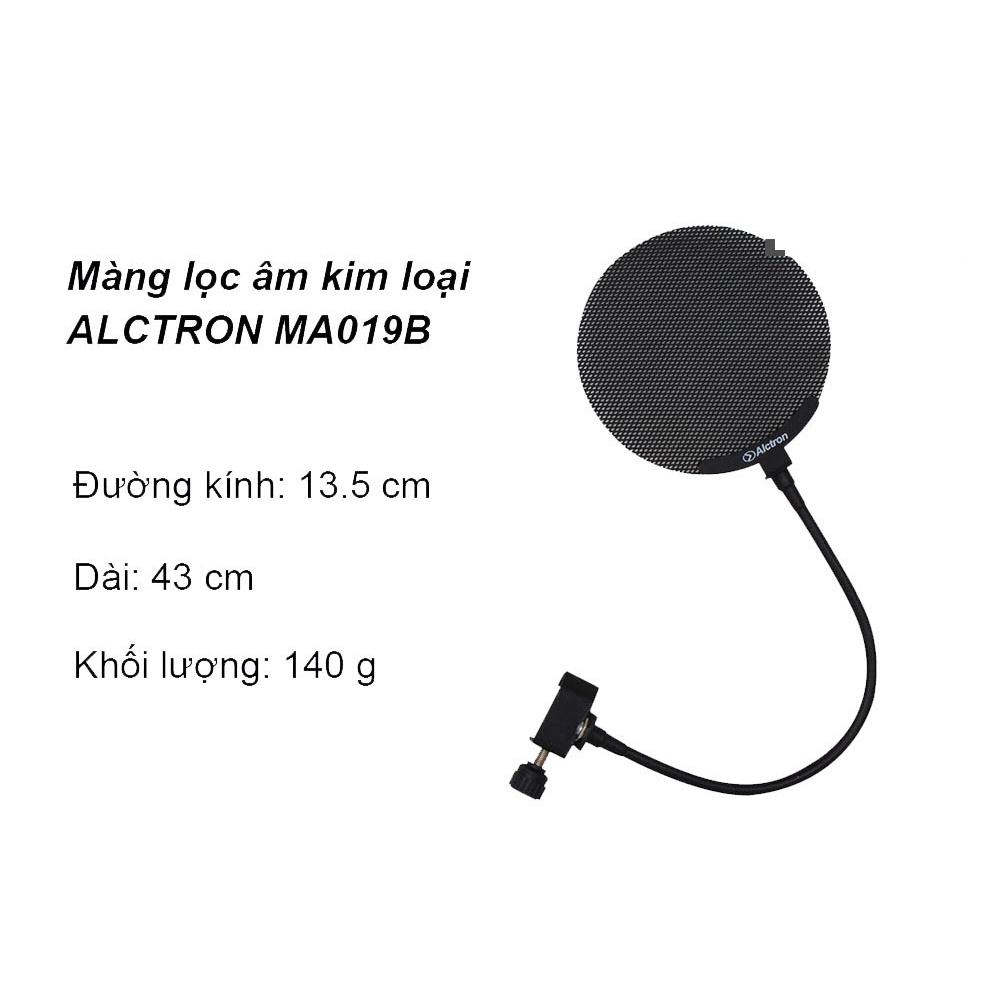 Màng Lọc Âm Kim Loại Alctron MA-19B - Hàng Chính Hãng