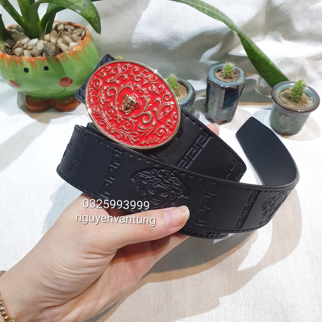 Thắt lưng nam Versace. Dây lưng Versace. Nhiều mặt khóa đủ màu dây