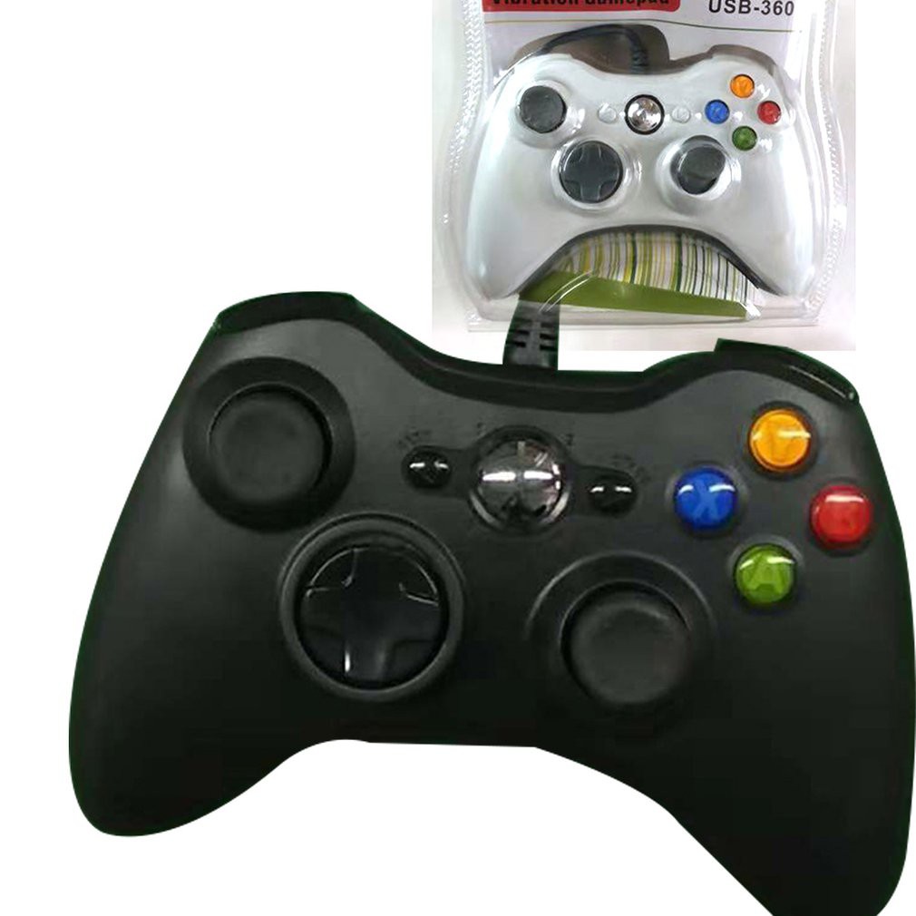 Tay Cầm Chơi Game Có Dây Usb Chất Lượng Cao Cho Microsoft Xbox 360 / Pc Windows