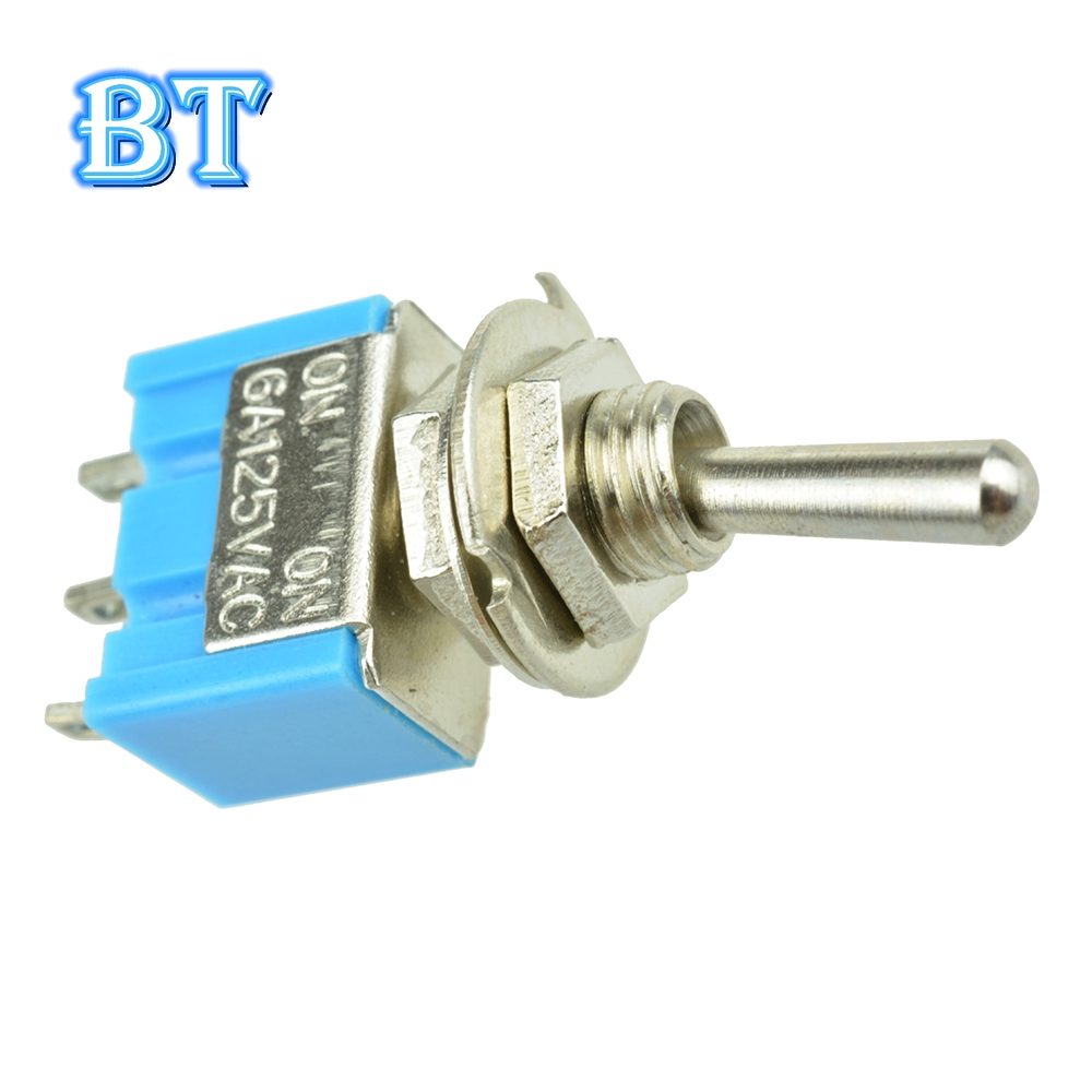 1 Công Tắc Gạt 2 Chấu Mini 6A 125VAC SPDT MTS-102
