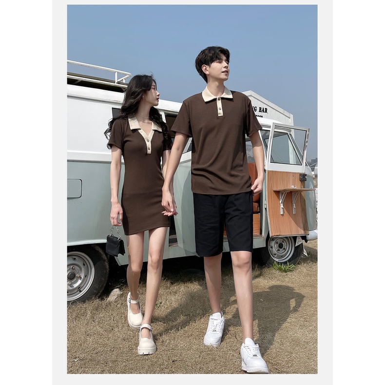 Đầm Cặp Đôi Dáng Ôm Phong Cách Pháp Thời Trang 08.25