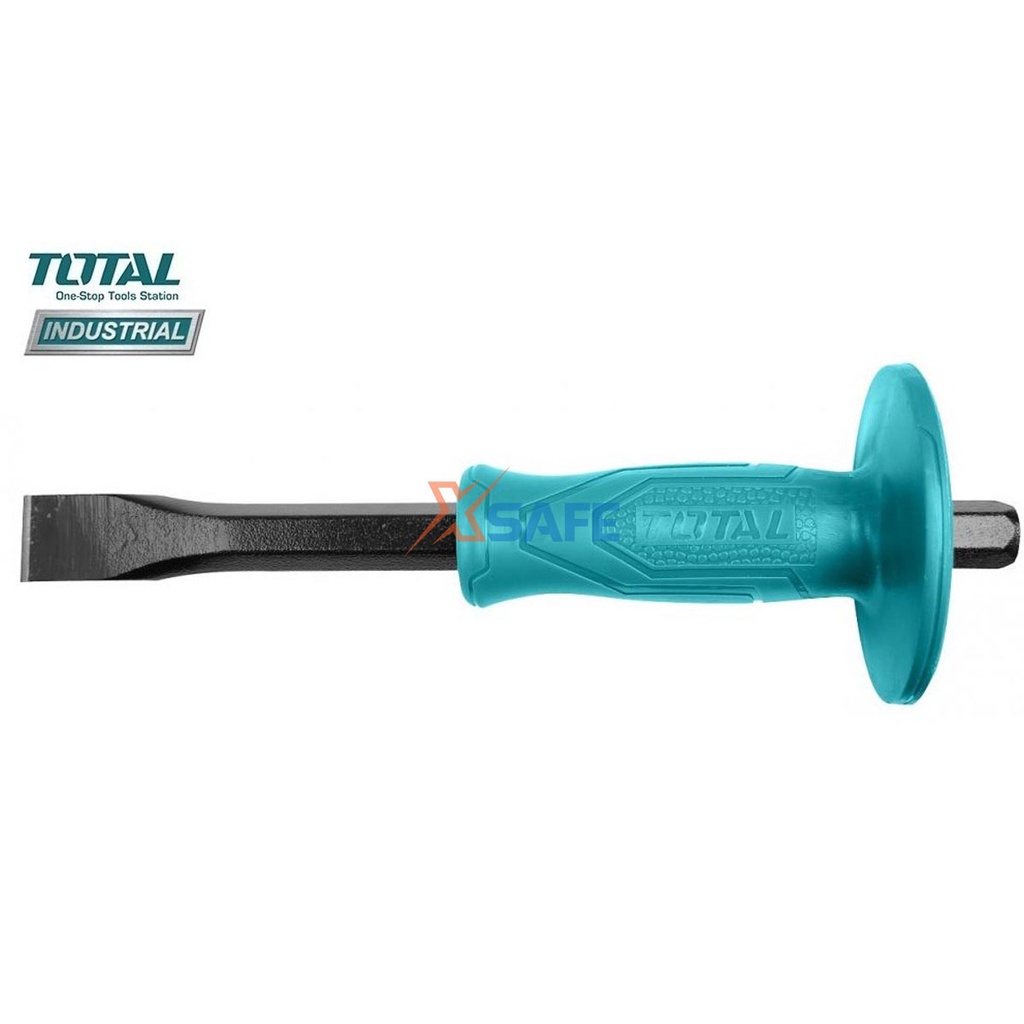 Đục sắt dẹp TOTAL kích thước nhỏ gọn Đục bê tông phần đuôi dẹp, phủ lớp màu hiện đại, chắc chắn, bền bỉ - chính hãng