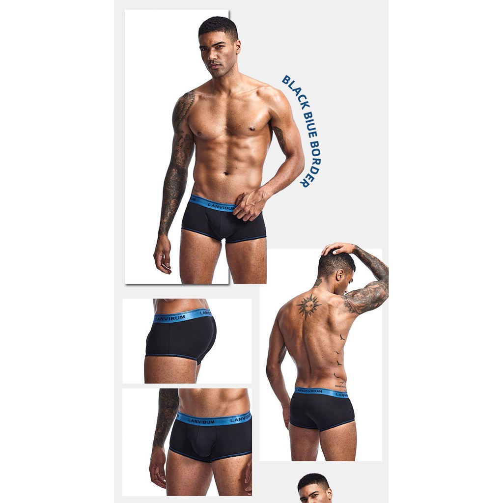 [free ship 50k + che tên đơn hàng] QUẦN LÓT NAM BOXER GIÁC COTTON CAO CẤP (HÌNH THẬT)