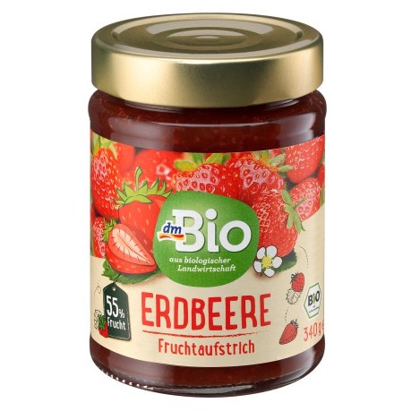 Mứt dâu hữu cơ 340gr - DM Bio