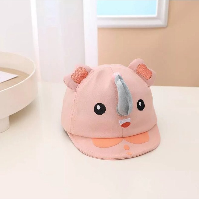 Mũ, nón lưỡi trai hình chú voi hoạt hình 3D đẹp từng chi tiết, nón cho bé từ 0-2 tuổi