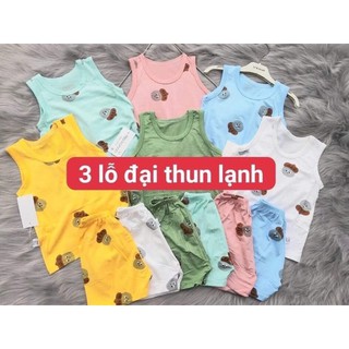 Bộ Ba Lỗ Thun Lạnhcho bé trai bé gái size 16kg đến 26kg