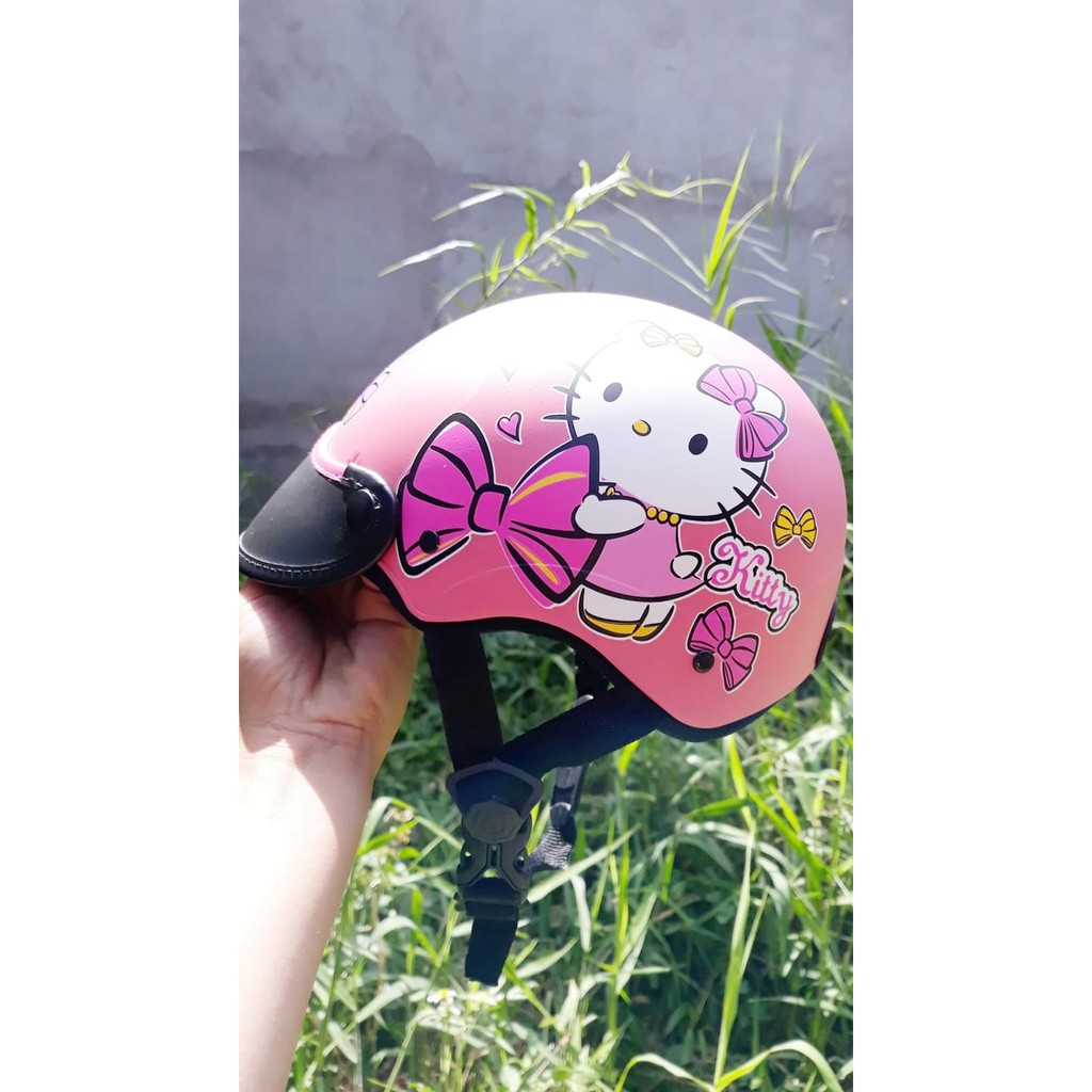 NÓN SƠN NÓN BẢO HIỂM  EM BÉ HÌNH HELLO KITTY MẪU HOT