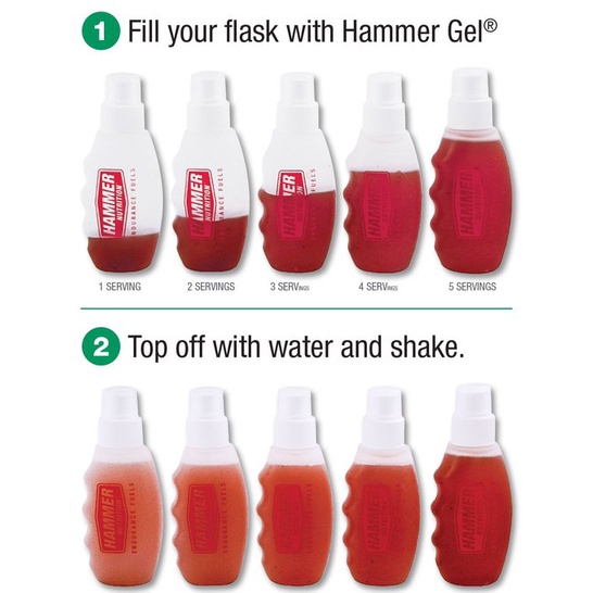 Bình nhựa gel cao cấp Hammer Nutrition - Bình đựng gel chứa được 7 gói dành cho các vận động viên