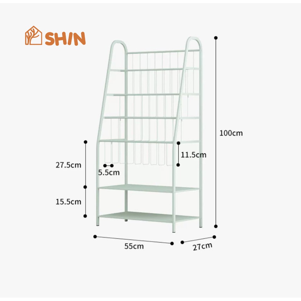 [Xả kho] Kệ sách cho bé SHIN kệ sắt sơn tĩnh điện