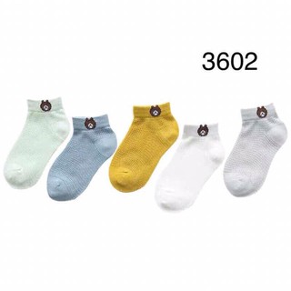 Set 5 đôi tất gấu lưới dành cho bé