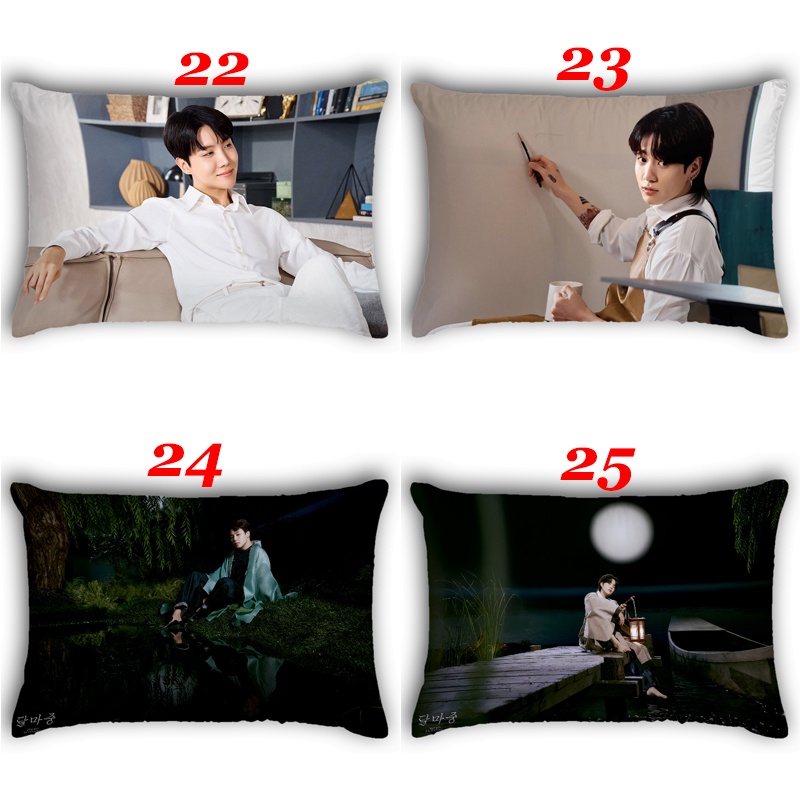 Vỏ Gối Chữ Nhật Một Mặt In Hình BTS Bangtan Boys Dalmjung Polyeste Trang Trí Nhà Cửa