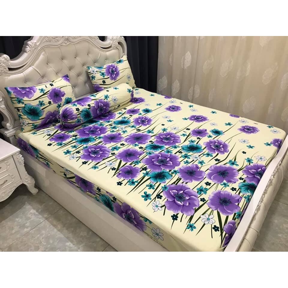 Bộ Drap Thun Màu Hàn Quốc Mát Lạnh Cực Hot/ ĐỦ SIZE { inbox để chọn màu nha bạn }