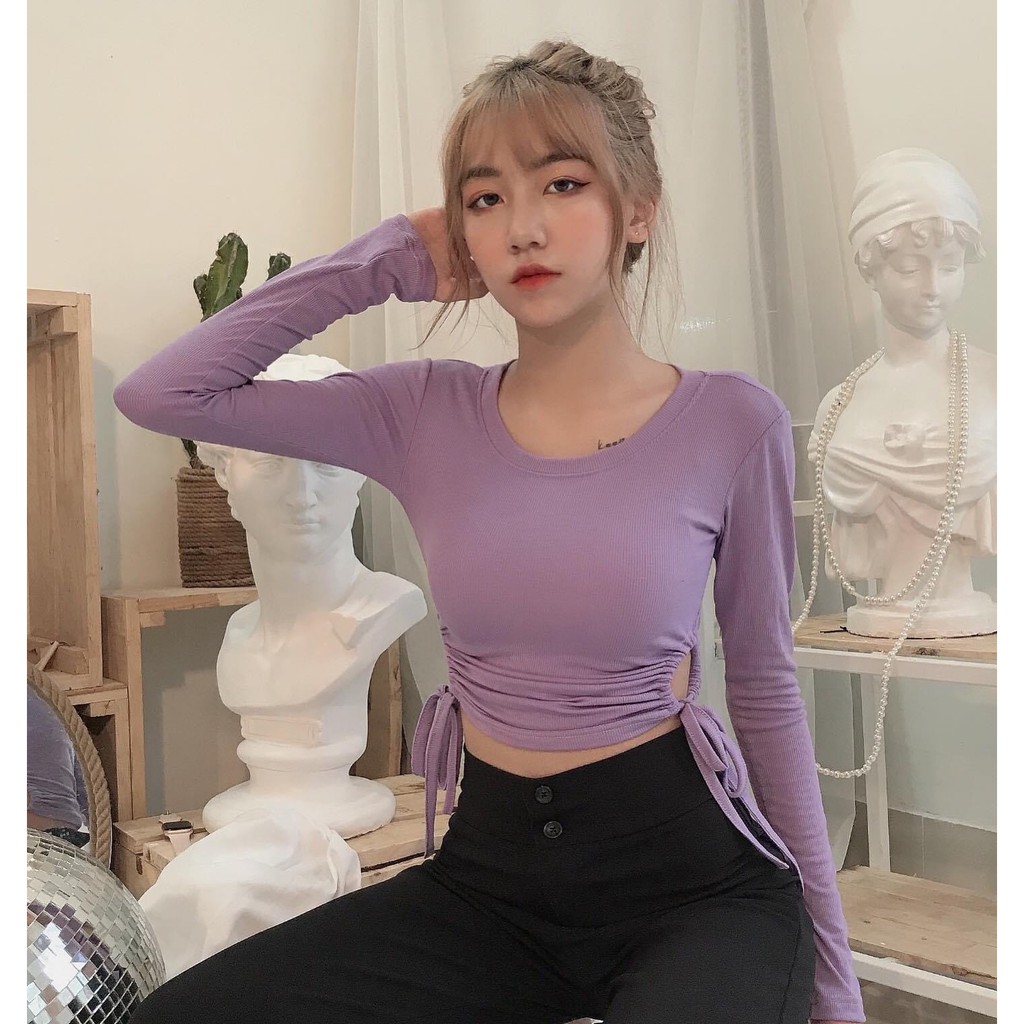Áo khoen rút hông